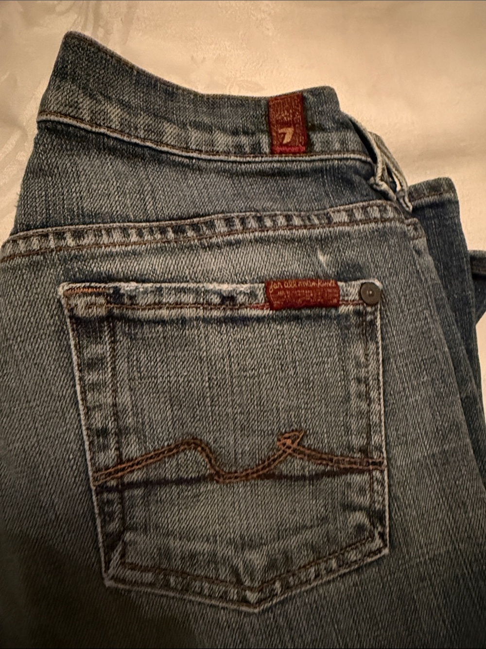 7 For All Mankind Women's Medium Blue Bootcut Jeans